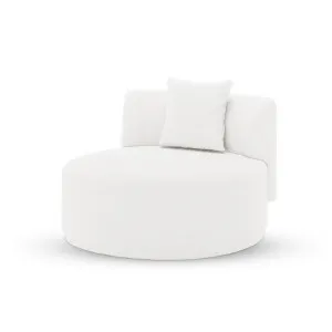 Lyana Single Seater Boucle Sofa in Cream White by Luxo Furniture, a Sofas for sale on Style Sourcebook