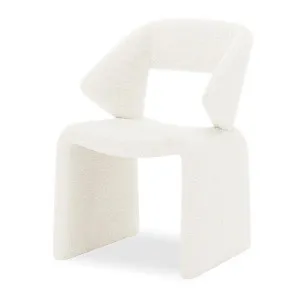 Merla Boucle High Back Occasional Chair in Cream White by Luxo Furniture, a Sofas for sale on Style Sourcebook