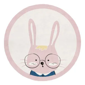 Farid 160x160cm Round Bunny Kids Contemporary Floor Rug by Luxo Home Decor, a Kids Rugs for sale on Style Sourcebook