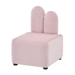 Lenore Velvet Kids Chair with Bunny Ears in Light Pink by Luxo Furniture, a Kids Chairs & Tables for sale on Style Sourcebook