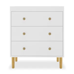 Reyhan Solid Pine Nursery Change Table with Storage in White by Luxo Baby, a Changing Tables for sale on Style Sourcebook