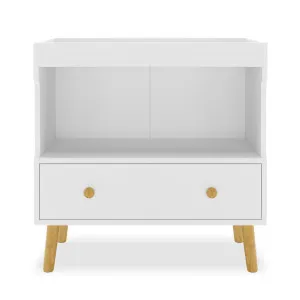 Mariella Solid Pine Baby Change Table with Storage in White by Luxo Baby, a Changing Tables for sale on Style Sourcebook