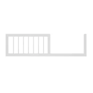 Melai Solid Pine 3-in-1 Cot to Toddler Bed Rail Kit in White by Luxo Baby, a Cots & Bassinets for sale on Style Sourcebook