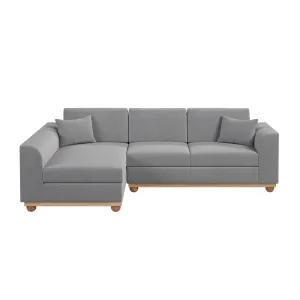 Laylah 3 Seater Fabric Hardwood Sofa With Left Chaise by Luxo Furniture, a Sofas for sale on Style Sourcebook