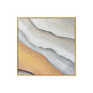 Flora 80x80cm Framed Textured Canvas 3D Wall Art by Luxo Home Decor, a Artwork & Wall Decor for sale on Style Sourcebook