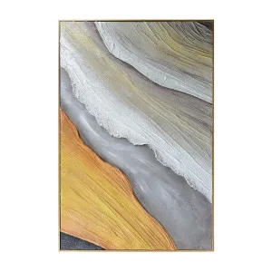 Flora Abstract Textured Canvas Hanging 3D Textured Wall Art by Luxo Home Decor, a Artwork & Wall Decor for sale on Style Sourcebook
