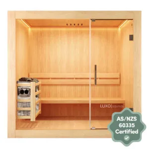 Tarve 3 Person Finnish Indoor Home Sauna with Harvia Stove by Luxo Saunas, a Saunas for sale on Style Sourcebook