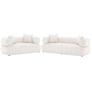 Samira 5 Seater Velvet Sofa Set by Luxo, a Sofas for sale on Style Sourcebook