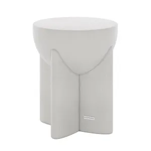 Valencia Round Concrete Side Table in White by Luxo Outdoors, a Tables for sale on Style Sourcebook