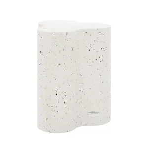 Odalys Curved Outdoor Concrete Side Table in Terrazzo by Luxo Outdoors, a Tables for sale on Style Sourcebook