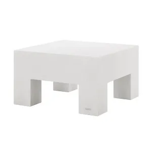 Maxon Square Outdoor Concrete Coffee Table in White by Luxo Outdoors, a Tables for sale on Style Sourcebook