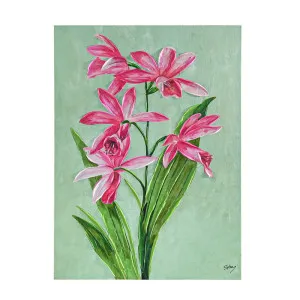 Pink Orchid Enhanced Canvas Print by Cafe Lighting and Living, a Prints for sale on Style Sourcebook
