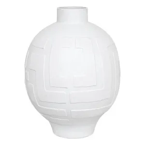 Pandora Greek Key Vase - Large by Cafe Lighting and Living, a Vases & Jars for sale on Style Sourcebook