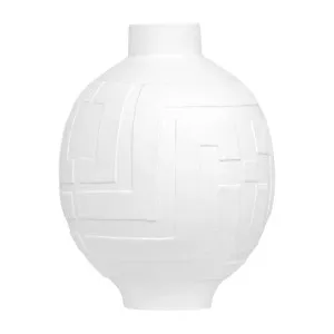 Pandora Greek Key Vase - Medium by Cafe Lighting and Living, a Vases & Jars for sale on Style Sourcebook