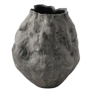Fluer Porcelain Vase - Charcoal by Cafe Lighting and Living, a Vases & Jars for sale on Style Sourcebook