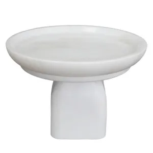 Edith Footed Bowl - Small White by Cafe Lighting and Living, a Vases & Jars for sale on Style Sourcebook