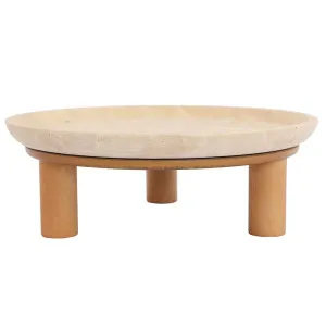Eileen Footed Bowl - Large Natural by Cafe Lighting and Living, a Vases & Jars for sale on Style Sourcebook