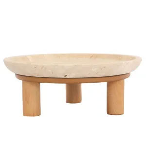 Eileen Footed Bowl - Small Natural by Cafe Lighting and Living, a Vases & Jars for sale on Style Sourcebook