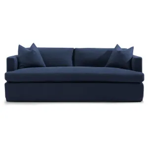 Birkshire 3 Seater Slip Cover Sofa - Navy Linen by Cafe Lighting and Living, a Sofas for sale on Style Sourcebook