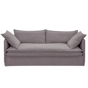 Palm Beach 3 Seater Slip Cover Sofa - Slate Grey Linen by CAFE Lighting & Living, a Sofas for sale on Style Sourcebook