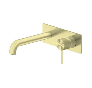 Nero Mecca Wall Basin/Bath Mixer 185mm Brushed Gold by Nero Tapware, a Bathroom Taps & Mixers for sale on Style Sourcebook