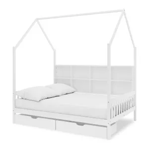 Yileen Solid Pine Kids Bed with Drawers and Storage Shelves by Luxo, a Kids Beds & Bunks for sale on Style Sourcebook