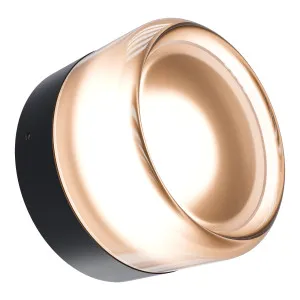 Calibo Gull Round Frosted Acrylic 3CCT LED Exterior Wall Light Black by Calibo, a Wall Lighting for sale on Style Sourcebook