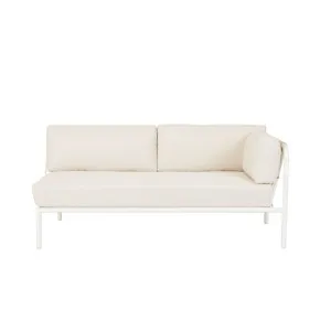 Mauritius Island 2 Seater Left Arm Sofa - Sand - White by null, a Outdoor Sofas for sale on Style Sourcebook