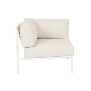 Mauritius Island 2 Seater Left Arm Sofa - Sand - White by null, a Outdoor Sofas for sale on Style Sourcebook