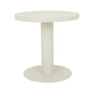 Frankie Round Café Table - Faux Light Travertine - Sandcastle by null, a Tables for sale on Style Sourcebook