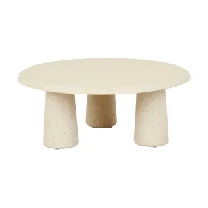 Livorno Porcini Round Coffee Table - Sand Fleck by null, a Tables for sale on Style Sourcebook