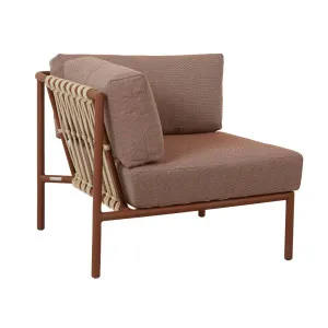 Mauritius Island 2 Seater Left Arm Sofa - Brique - Ecru by null, a Outdoor Sofas for sale on Style Sourcebook