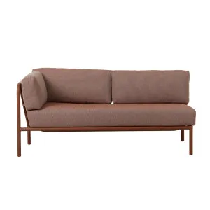 Mauritius Island 2 Seater Left Arm Sofa - Brique - Ecru by null, a Outdoor Sofas for sale on Style Sourcebook