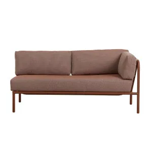 Mauritius Island 2 Seater Left Arm Sofa - Brique - Ecru by null, a Outdoor Sofas for sale on Style Sourcebook