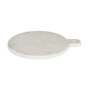 Aurora Rnd Paddle Board - White Marble by null, a Decorative Plates & Bowls for sale on Style Sourcebook