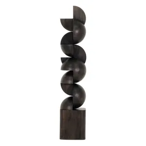 Theron Curve Floor Sculpture - Ebony by null, a Statues & Ornaments for sale on Style Sourcebook