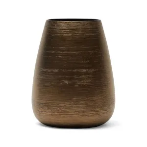 Sato Vase Gold Medium by Horgans, a Vases & Jars for sale on Style Sourcebook