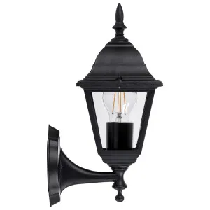 Havit Newark Four Panels Clear Glass Aluminium Outdoor Wall Light Black by Havit, a Wall Lighting for sale on Style Sourcebook