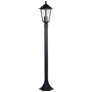 Havit Fibra Modern Hexagonal Clear Glass Aluminium Outdoor Post Light Black by Havit, a Outdoor Lighting for sale on Style Sourcebook