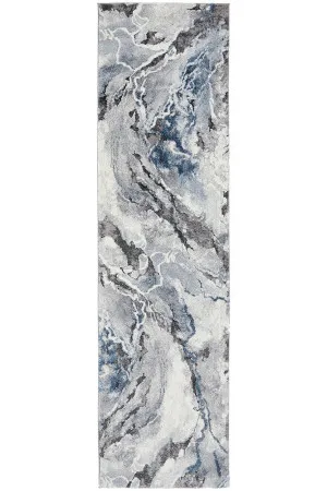 Mineral 222 Blue Runner Rug by Rug Culture, a Contemporary Rugs for sale on Style Sourcebook