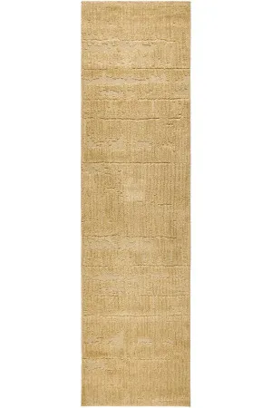 Haven Aliya Gold Runner Rug by Rug Culture, a Contemporary Rugs for sale on Style Sourcebook