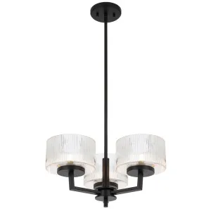 Telbix Moreno 3 Light Pendant Light Black by Telbix, a Pendant Lighting for sale on Style Sourcebook