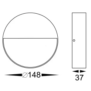 Havit Virsma 4W Tri Colour Round Surface Mounted Step Light 12V Matte White by Havit, a Outdoor Lighting for sale on Style Sourcebook