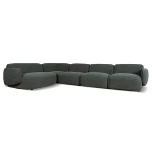 Gosling Left Chaise Modular Sofa - Moss Green by Interior Secrets - AfterPay Available by Interior Secrets, a Sofas for sale on Style Sourcebook