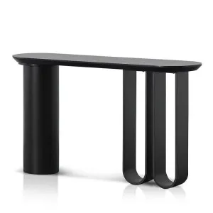 Ex Display - Indiana 1.4m Console Table - Full Black by Interior Secrets - AfterPay Available by Interior Secrets, a Console Table for sale on Style Sourcebook