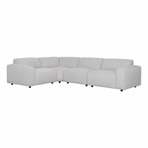 Harry 5 Seater Modular Sofa in Cobble Linen by OZ Design, a Sofas for sale on Style Sourcebook