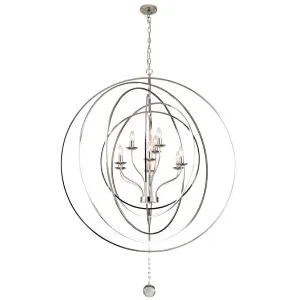 MDA Lighting Maxwell Modern 9 Light Orb Silhouette Pendant Nickel by MDA Lighting, a Pendant Lighting for sale on Style Sourcebook