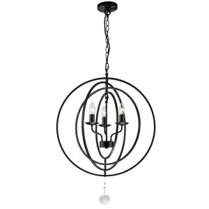 MDA Lighting Maxwell Modern 3 Light Orb Silhouette Pendant Black by MDA Lighting, a Pendant Lighting for sale on Style Sourcebook