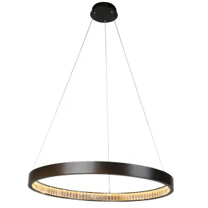 MDA Lighting Margo Crystal Ring LED Pendant Medium by MDA Lighting, a Pendant Lighting for sale on Style Sourcebook
