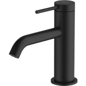 Venice Curved Basin Mixer Matte 5Star Lead Free | Made From Zinc/Brass In Black By Oliveri by Oliveri, a Bathroom Taps & Mixers for sale on Style Sourcebook